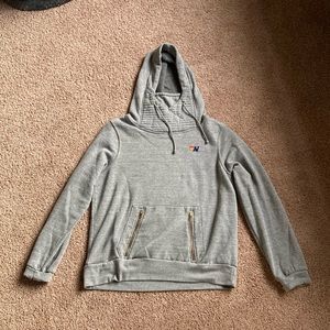 Grey aviator nation ninja hoodie